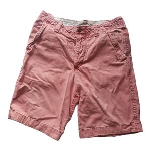 Hollister salmon coral distressed mens button fly shorts 32